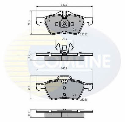 Comline CBP01548 Brake Pad Set, disc brake CBP01548: Buy near me in Poland at 2407.PL - Good price!