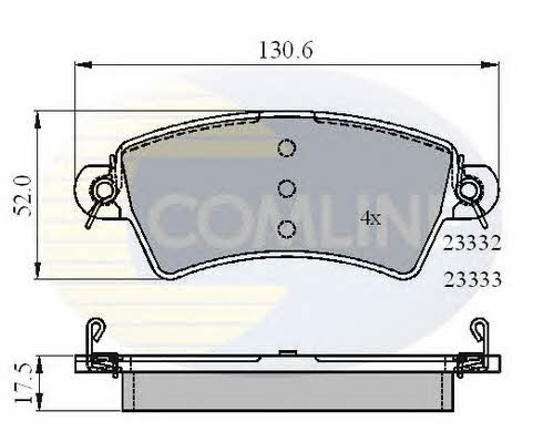 Comline CBP01549 Brake Pad Set, disc brake CBP01549: Buy near me in Poland at 2407.PL - Good price!
