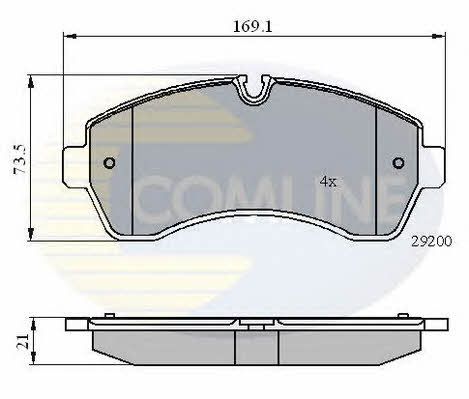 Comline CBP01569 Brake Pad Set, disc brake CBP01569: Buy near me in Poland at 2407.PL - Good price!