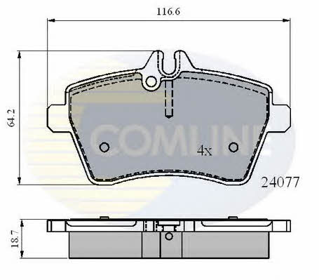 Comline CBP01592 Brake Pad Set, disc brake CBP01592: Buy near me in Poland at 2407.PL - Good price!