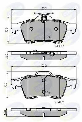 Comline CBP01599 Brake Pad Set, disc brake CBP01599: Buy near me at 2407.PL in Poland at an Affordable price!
