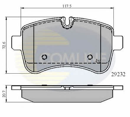 Comline CBP01617 Brake Pad Set, disc brake CBP01617: Buy near me in Poland at 2407.PL - Good price!