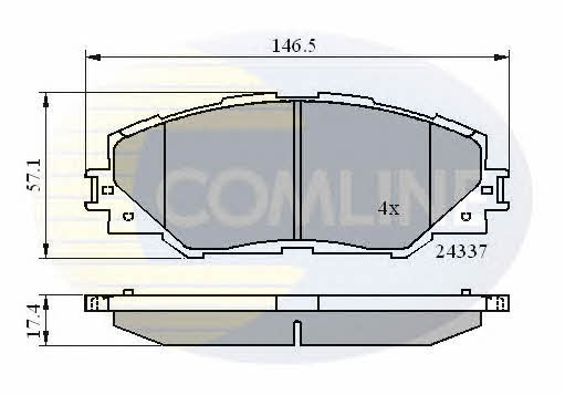 Comline CBP01625 Brake Pad Set, disc brake CBP01625: Buy near me in Poland at 2407.PL - Good price!