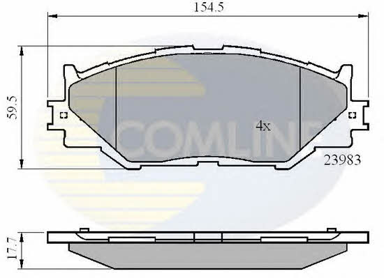Comline CBP01632 Brake Pad Set, disc brake CBP01632: Buy near me in Poland at 2407.PL - Good price!