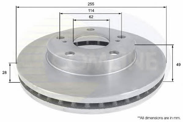 Comline ADC0144V Innenbelüftete Bremsscheibe vorne ADC0144V: Kaufen Sie zu einem guten Preis in Polen bei 2407.PL!