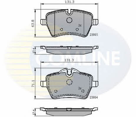 Comline CBP01673 Brake Pad Set, disc brake CBP01673: Buy near me in Poland at 2407.PL - Good price!