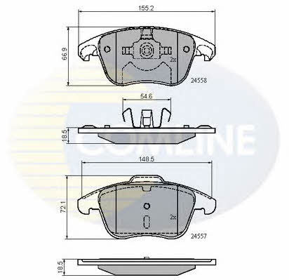 Comline CBP01720 Brake Pad Set, disc brake CBP01720: Buy near me in Poland at 2407.PL - Good price!