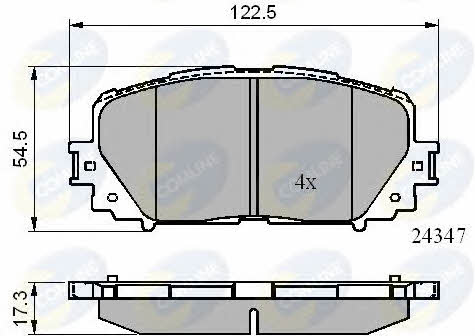 Comline CBP01767 Brake Pad Set, disc brake CBP01767: Buy near me in Poland at 2407.PL - Good price!