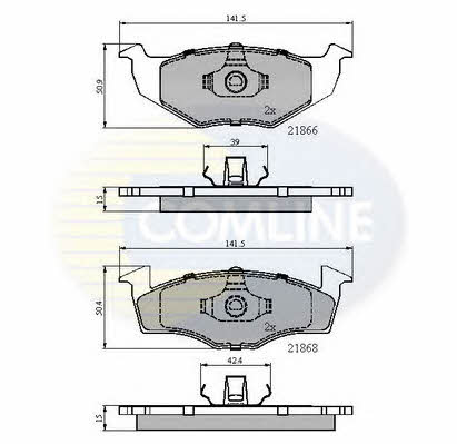 Comline CBP0180 Klocki hamulcowe, zestaw CBP0180: Dobra cena w Polsce na 2407.PL - Kup Teraz!