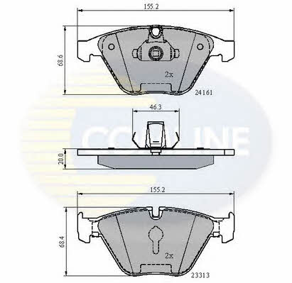 Comline CBP02100 Тормозные колодки дисковые, комплект CBP02100: Отличная цена - Купить в Польше на 2407.PL!