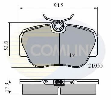 Comline CBP0328 Klocki hamulcowe, zestaw CBP0328: Dobra cena w Polsce na 2407.PL - Kup Teraz!