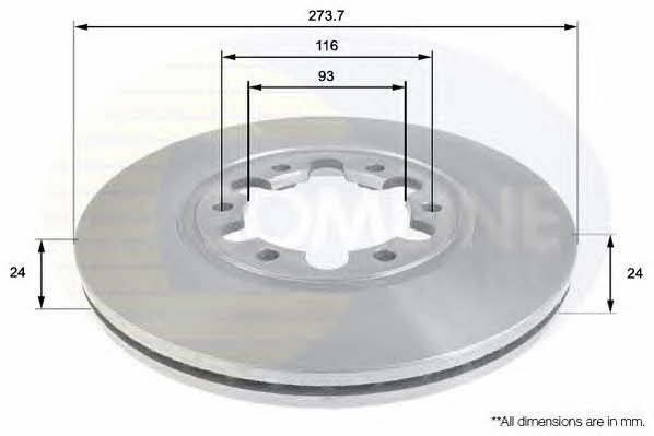 Comline ADC0451V Innenbelüftete Bremsscheibe vorne ADC0451V: Kaufen Sie zu einem guten Preis in Polen bei 2407.PL!