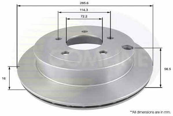 Comline ADC0453V Тормозной диск задний вентилируемый ADC0453V: Купить в Польше - Отличная цена на 2407.PL!