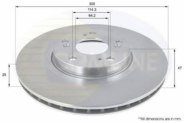 Comline ADC0541V Тормозной диск передний вентилируемый ADC0541V: Отличная цена - Купить в Польше на 2407.PL!