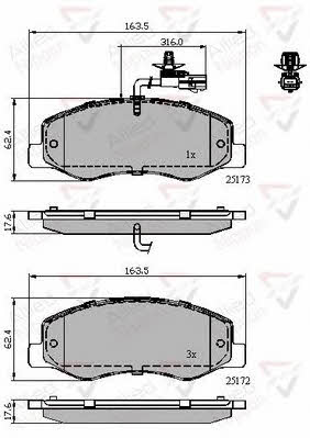 Comline ADB12108 Brake Pad Set, disc brake ADB12108: Buy near me in Poland at 2407.PL - Good price!