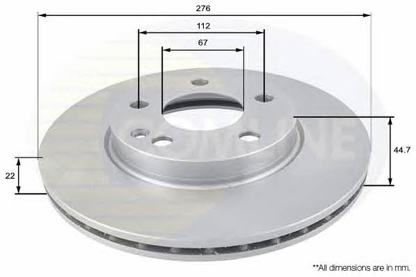 Comline ADC1642V Innenbelüftete Bremsscheibe vorne ADC1642V: Kaufen Sie zu einem guten Preis in Polen bei 2407.PL!