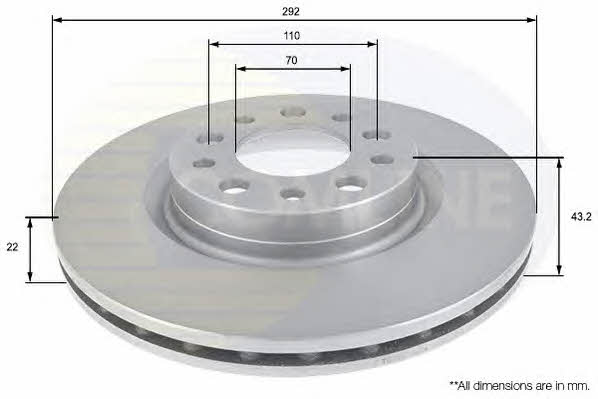 Comline ADC1826V Тормозной диск задний вентилируемый ADC1826V: Отличная цена - Купить в Польше на 2407.PL!