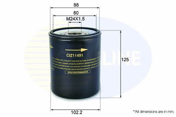 Comline CIZ11491 Масляный фильтр CIZ11491: Отличная цена - Купить в Польше на 2407.PL!