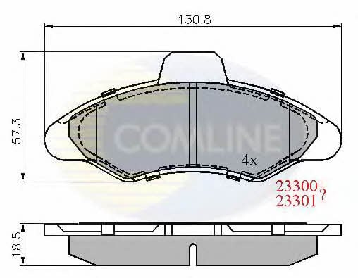 Comline CBP0393 Brake Pad Set, disc brake CBP0393: Buy near me in Poland at 2407.PL - Good price!