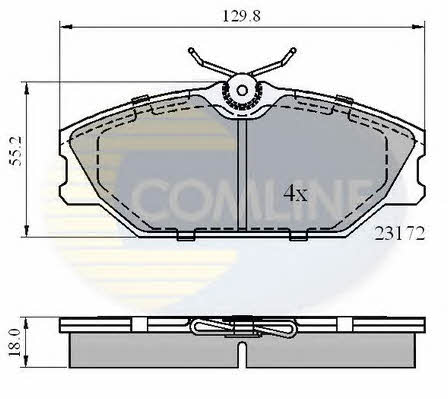 Comline CBP0526 Klocki hamulcowe, zestaw CBP0526: Atrakcyjna cena w Polsce na 2407.PL - Zamów teraz!