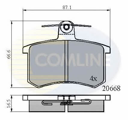 Comline CBP0558 Brake Pad Set, disc brake CBP0558: Buy near me in Poland at 2407.PL - Good price!
