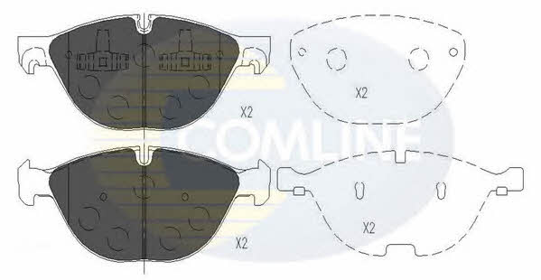 Comline CBP06021 Brake Pad Set, disc brake CBP06021: Buy near me in Poland at 2407.PL - Good price!
