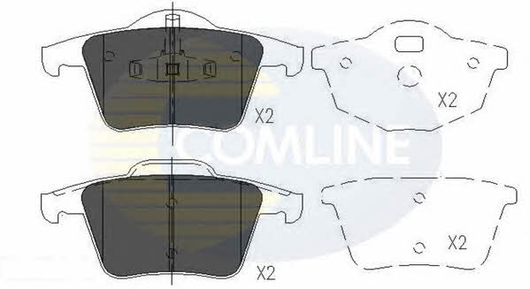 Comline CBP06027 Brake Pad Set, disc brake CBP06027: Buy near me in Poland at 2407.PL - Good price!