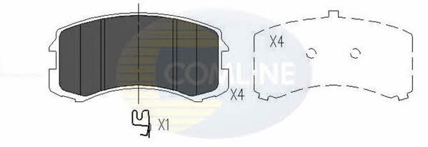 Comline CBP06061 Brake Pad Set, disc brake CBP06061: Buy near me in Poland at 2407.PL - Good price!