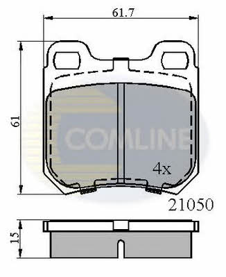 Comline CBP0741 Brake Pad Set, disc brake CBP0741: Buy near me in Poland at 2407.PL - Good price!