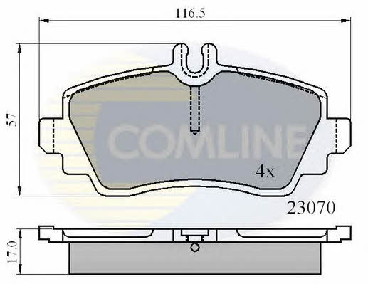 Comline CBP0748 Тормозные колодки дисковые, комплект CBP0748: Отличная цена - Купить в Польше на 2407.PL!