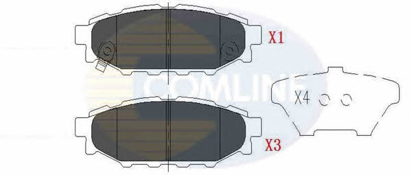 Comline CBP36052 Brake Pad Set, disc brake CBP36052: Buy near me in Poland at 2407.PL - Good price!