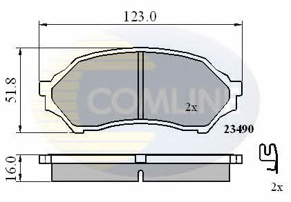 Comline CBP3817 Brake Pad Set, disc brake CBP3817: Buy near me in Poland at 2407.PL - Good price!