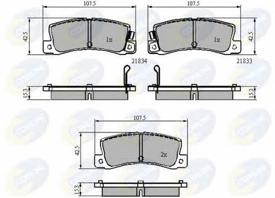 Comline CBP3839 Brake Pad Set, disc brake CBP3839: Buy near me in Poland at 2407.PL - Good price!