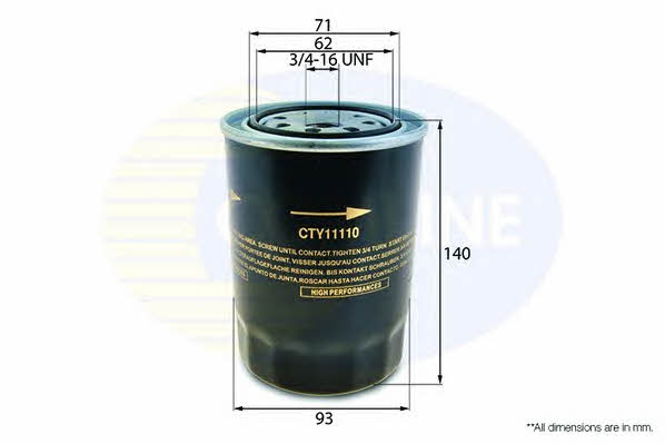 Comline CTY11110 Oil Filter CTY11110: Buy near me in Poland at 2407.PL - Good price!