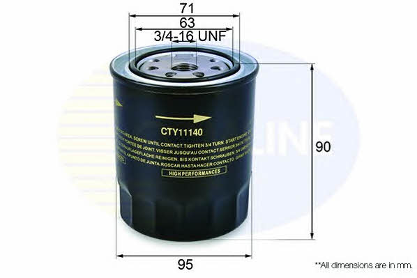 Comline CTY11140 Масляный фильтр CTY11140: Отличная цена - Купить в Польше на 2407.PL!
