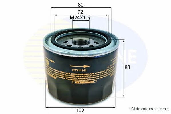 Comline CTY11141 Oil Filter CTY11141: Buy near me in Poland at 2407.PL - Good price!