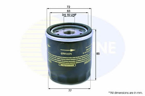 Comline CTY11171 Oil Filter CTY11171: Buy near me in Poland at 2407.PL - Good price!