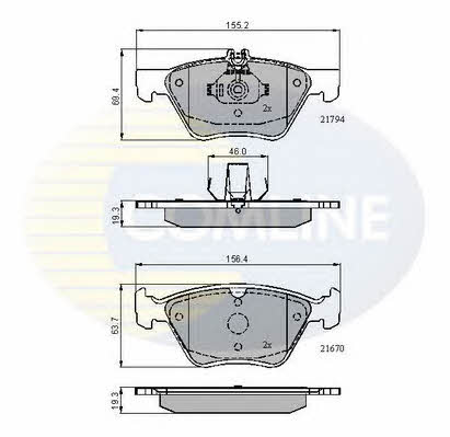 Comline CBP0913 Тормозные колодки дисковые, комплект CBP0913: Отличная цена - Купить в Польше на 2407.PL!