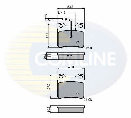 Comline CBP11060 Гальмівні колодки, комплект CBP11060: Приваблива ціна - Купити у Польщі на 2407.PL!