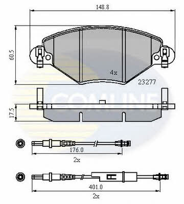 Comline CBP21120 Brake Pad Set, disc brake CBP21120: Buy near me in Poland at 2407.PL - Good price!