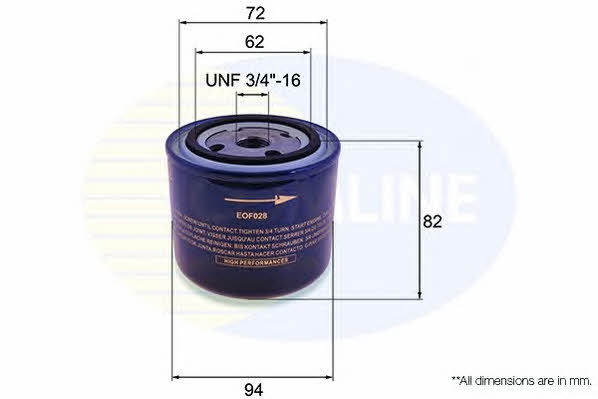 Comline EOF028 Oil Filter EOF028: Buy near me at 2407.PL in Poland at an Affordable price!