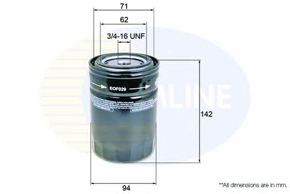 Comline EOF029 Oil Filter EOF029: Buy near me at 2407.PL in Poland at an Affordable price!