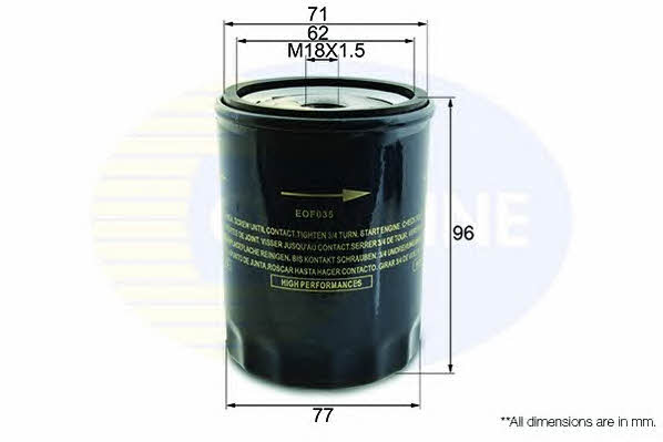 Comline EOF035 Масляный фильтр EOF035: Отличная цена - Купить в Польше на 2407.PL!