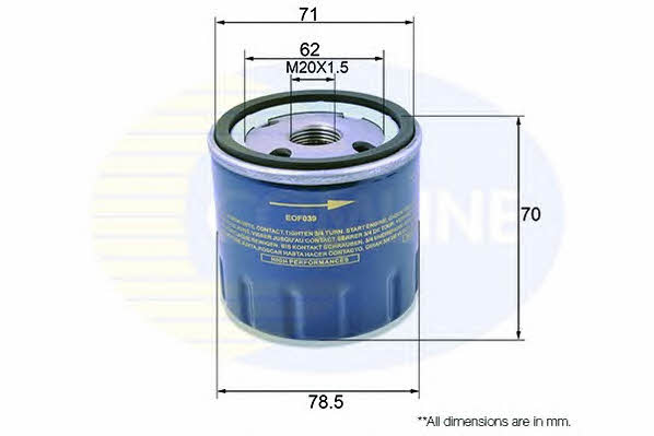 Comline EOF039 Oil Filter EOF039: Buy near me at 2407.PL in Poland at an Affordable price!