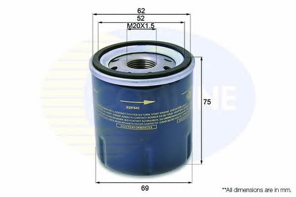 Comline EOF042 Oil Filter EOF042: Buy near me at 2407.PL in Poland at an Affordable price!
