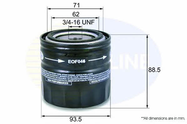 Comline EOF046 Масляный фильтр EOF046: Отличная цена - Купить в Польше на 2407.PL!