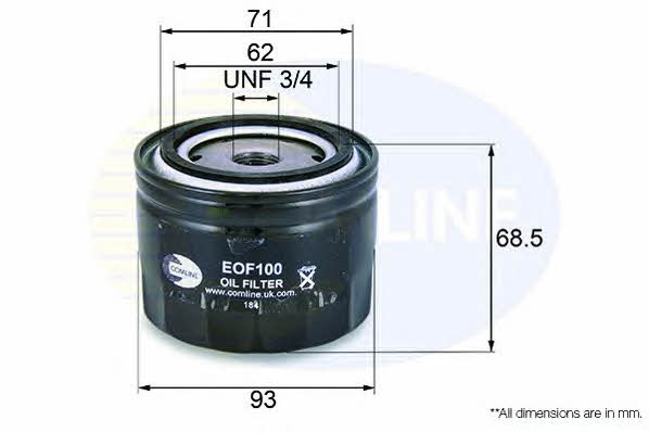 Comline EOF100 Oil Filter EOF100: Buy near me in Poland at 2407.PL - Good price!