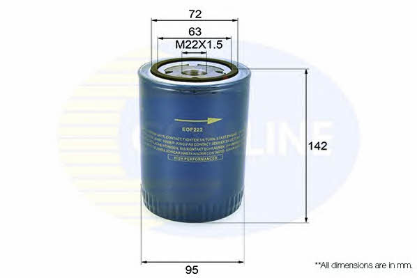 Comline EOF222 Oil Filter EOF222: Buy near me at 2407.PL in Poland at an Affordable price!