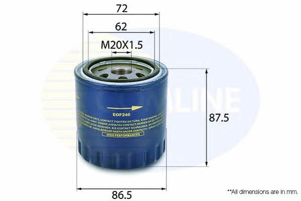 Comline EOF246 Oil Filter EOF246: Buy near me at 2407.PL in Poland at an Affordable price!