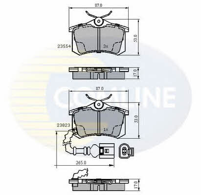 Comline CBP2797 Scheibenbremsbeläge, Set CBP2797: Kaufen Sie zu einem guten Preis in Polen bei 2407.PL!